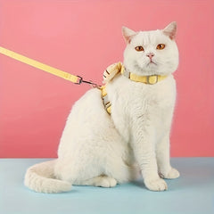 Cartoon Bee Pet Harness Leash & Collar Set